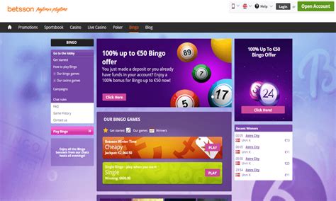 betsson bingo